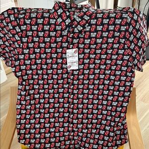 the Rolling Stones Black Graphic Men's Shirt